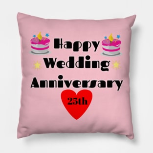 Happy Wedding Anniversary t-shirt Pillow