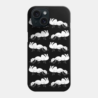 Cute Black and White Ant Pattern Phone Case