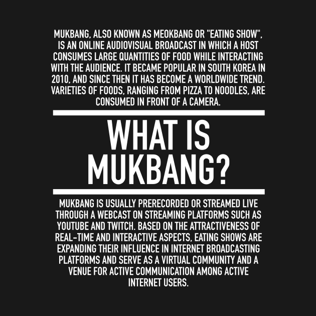 Mukbang Defined by Hidden Verb