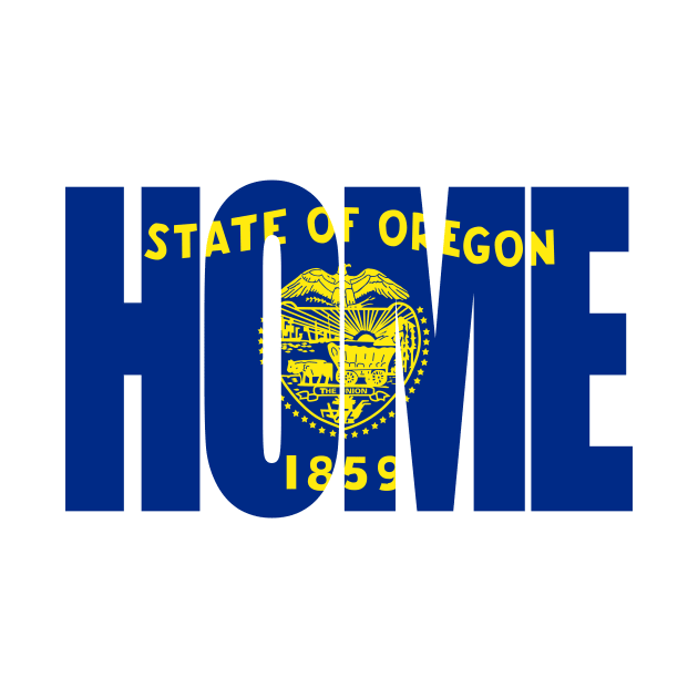 Oregon Home - State Flag by DonDota