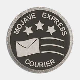 Mojave Express Courier "Patch" (White on Black) Pin