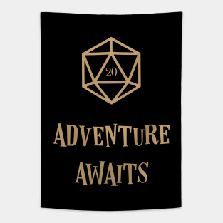 Funny Misadventure Awaits D20 Dice Tabletop RPG Tapestry