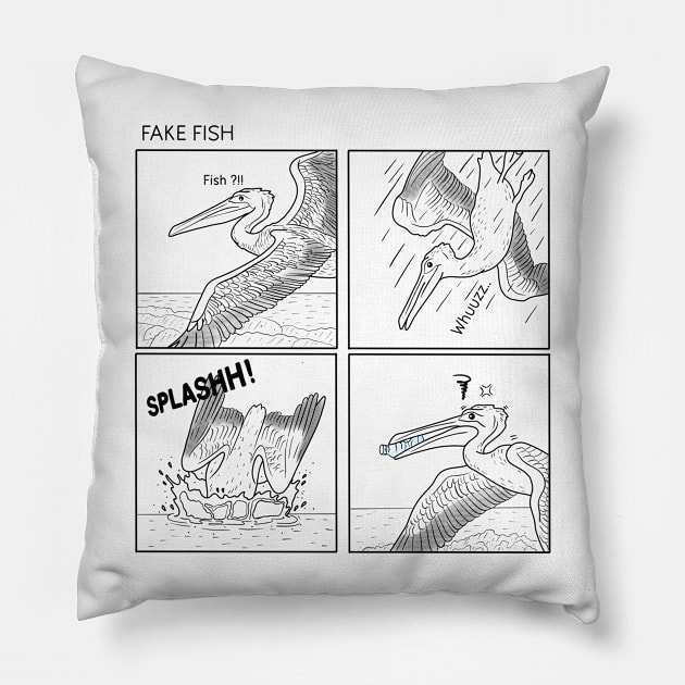 Fake Fish Pillow by Tebscooler