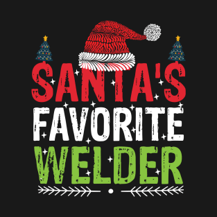 Santas favorite welder cool Christmas welding T-Shirt