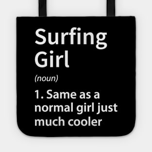 Surfing Girl Definition Tote