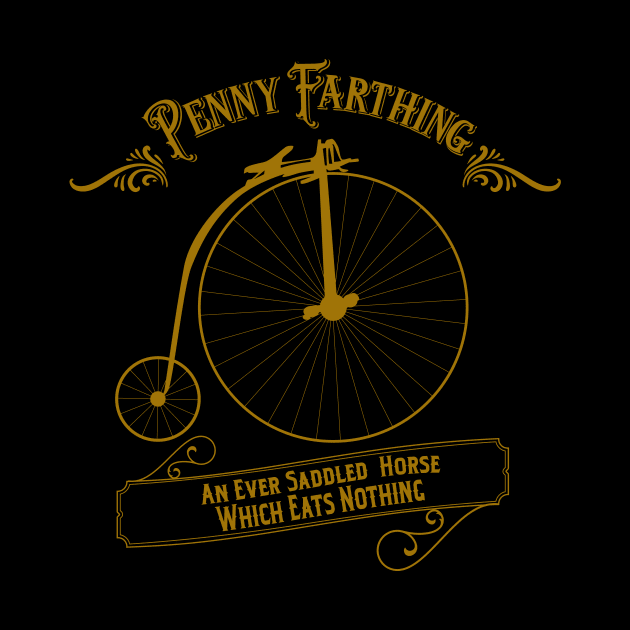 Penny Farthing Retro Bicycle Vintage Bike Gift by LovableDuck