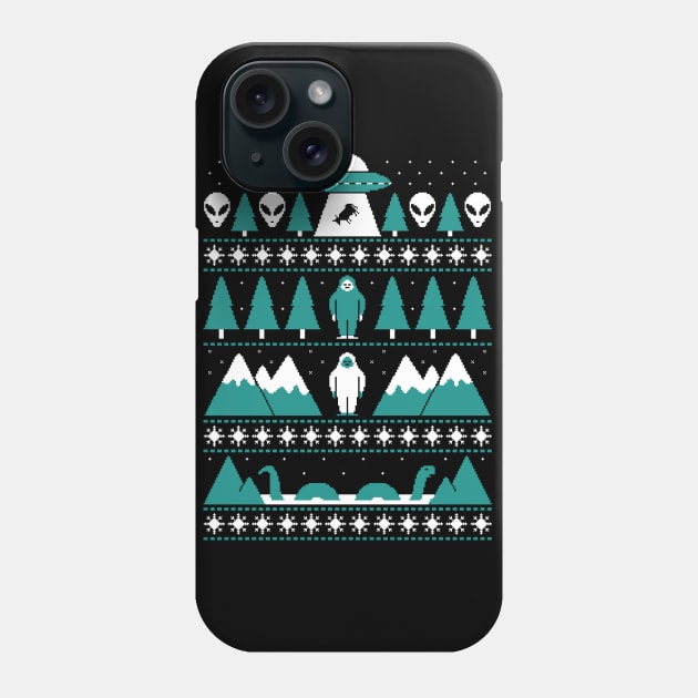 Paranormal Christmas Sweater Phone Case by HandsOffMyDinosaur