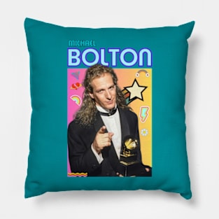 michael bolton  quotes art 90s style retro vintage 70s Pillow