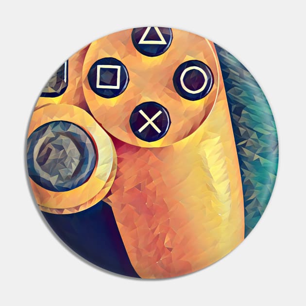 Low poly art of a ps4 controller Pin by Guntah