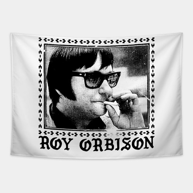 Roy Orbison // Vintage Aesthetic Design Fan Art Tapestry by DankFutura