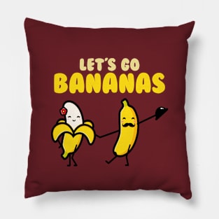 Funny Let's Go Bananas Pillow