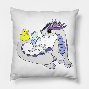 Bath Time Baby Dragon and Rubber Duckie Pillow