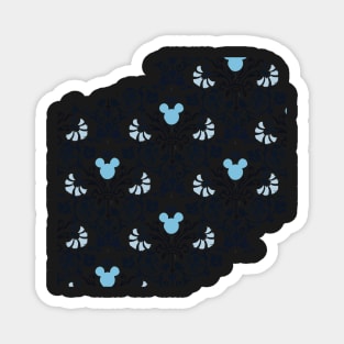 Indigo Hidden Character Pattern Magnet