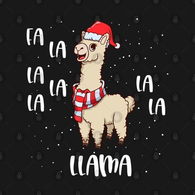 Christmas llama - Fa La La Llama by Modern Medieval Design