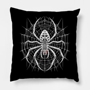 Spider Skull Pillow