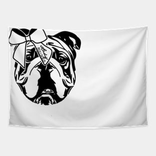 Lady bulldog spirit mascot Tapestry