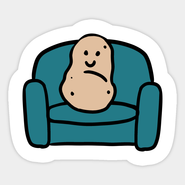 Couch Potato Couch Potato Sticker Teepublic