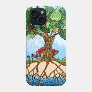 Trees Drink from the Water Table Scene - Climate Art! Phone Case