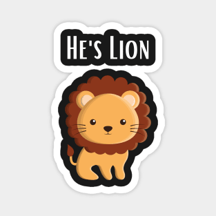 Animal Lion Pun Magnet