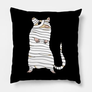 Gerbil Mummy (cute golden gerbil Halloween costume) Pillow