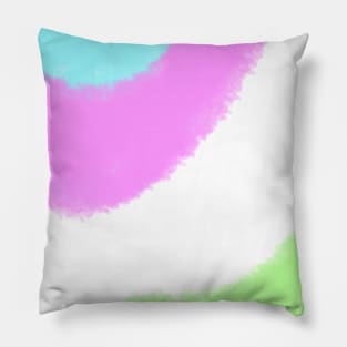 Colorful watercolor abstract texture art Pillow