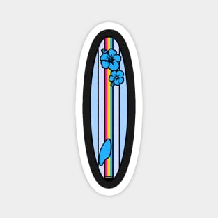 Pansexual Flag Surfboard - Blue Magnet