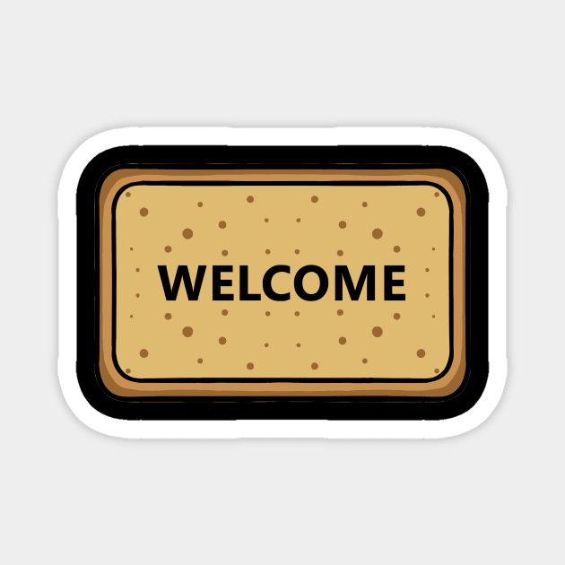 Welcome Mat Magnet by fromherotozero