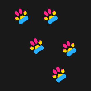 Pansexual Pride Paws T-Shirt