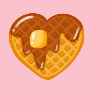 Heart Waffle with Syrup T-Shirt