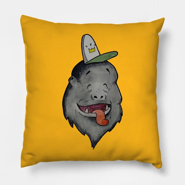 Silly Gorilla Pillow by Sweet K