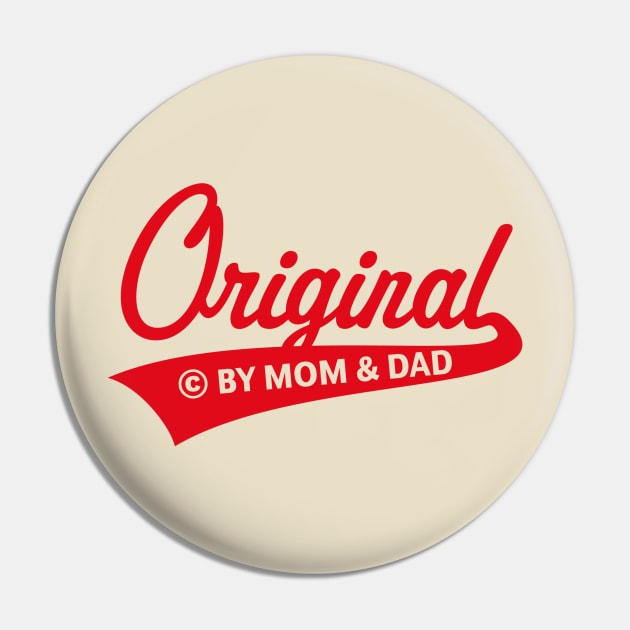 Original – © By Mom And Dad (Birth / Baby / Red) Pin by MrFaulbaum