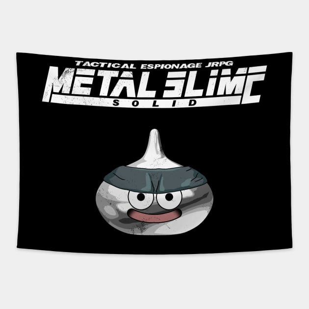 Metal Slime Solid - White Tapestry by CCDesign