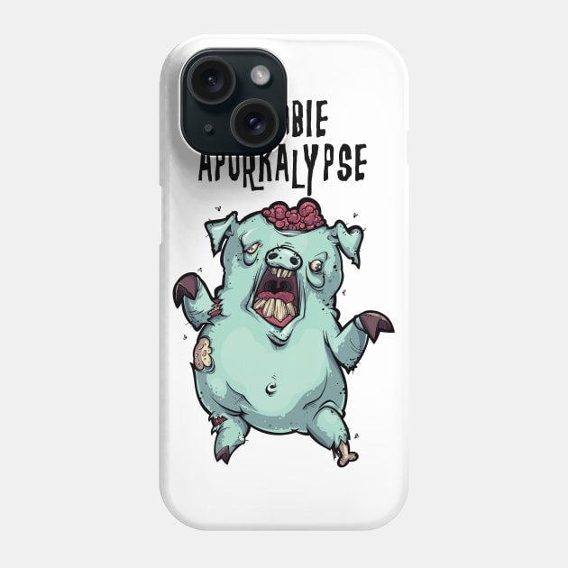 the zombie aPORKalypse Phone Case by supermara