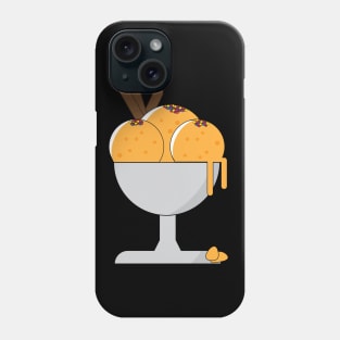 Melting Peach Ice Cream Phone Case