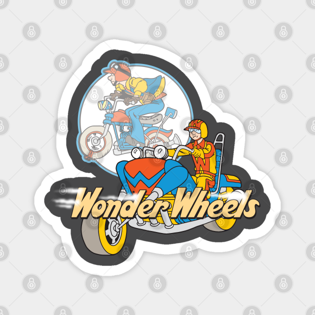 Wonder Wheels Cartoon - Wonder Wheels - Magnet | TeePublic Wonder Wheels Cartoon - Wonder Wheels - Magnet | TeePublic