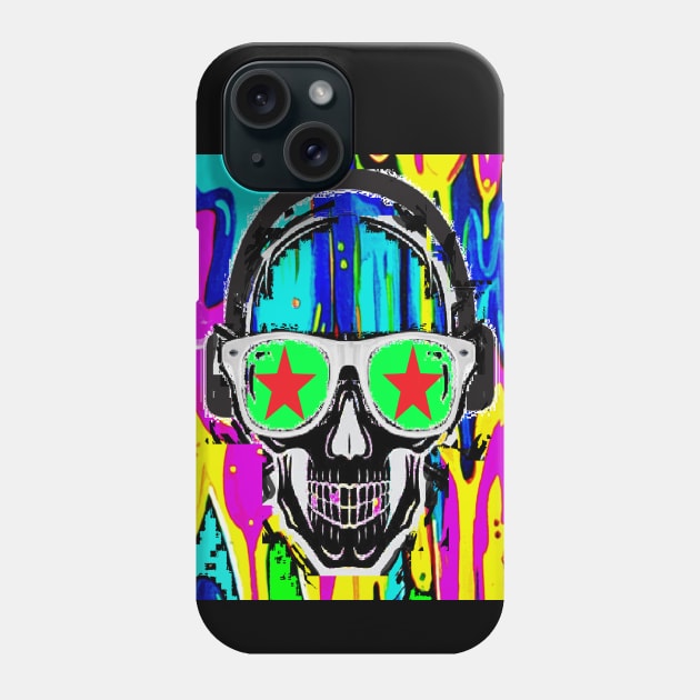 stars paint drip art Phone Case by LowEndGraphics