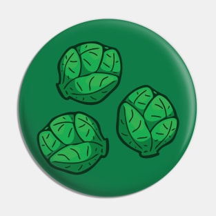 Green Brussel Sprouts Pin
