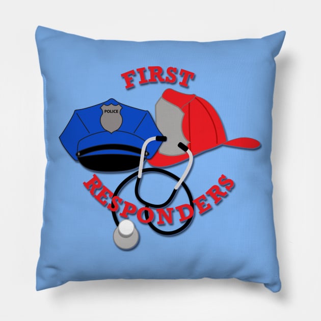Brotherhood of First Responders Pillow by MMcBuck