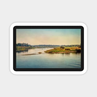 The River Nile Flowing Through Egypt Magnet