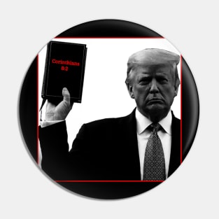 trump Bible master. Corinthians Pin