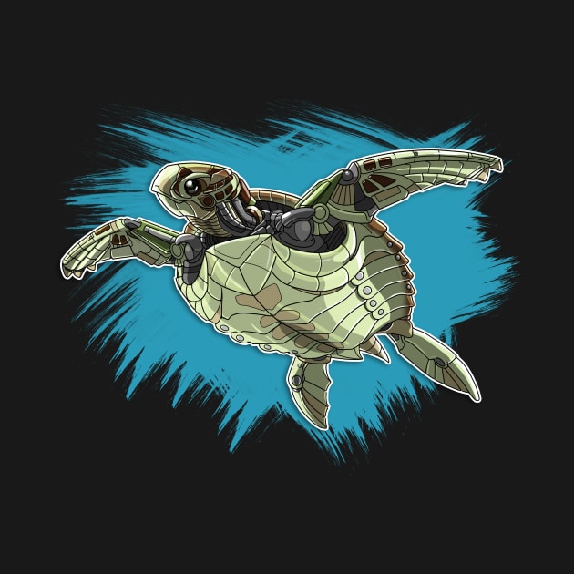 Mechanimal - Sea Turtle by derangedhyena