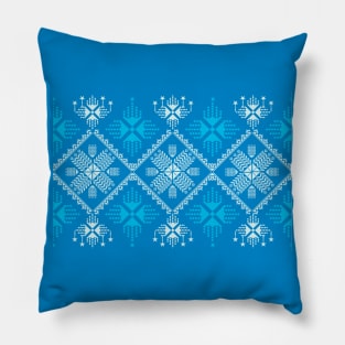 blue fabric Pillow