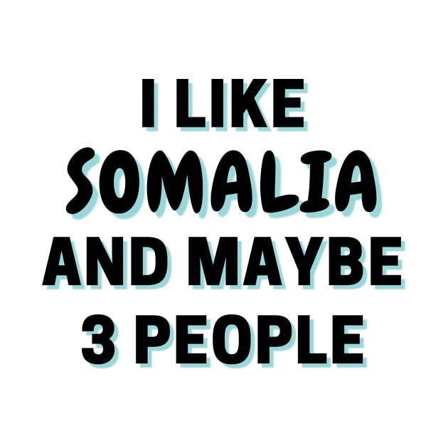 I Like Somalia And Maybe 3 People by Word Minimalism