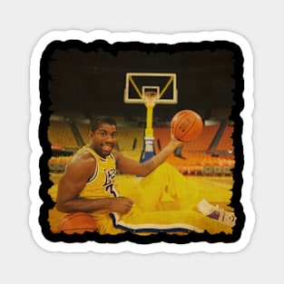 vintage magic johnson relax Magnet