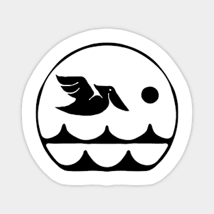Pelican Circle Magnet