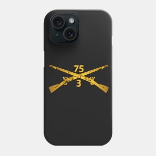 3rd Bn - 75th Infantry Regiment (Ranger) Branch wo Txt Phone Case