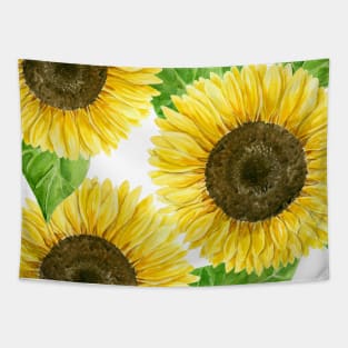 Sunflowers watercolor Tapestry