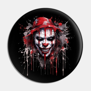 Scary Horror Clown Pin