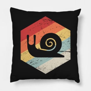 Retro 70s Vintage Snail Pillow