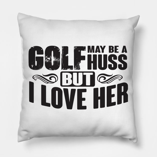 Golf huss love Pillow by nektarinchen